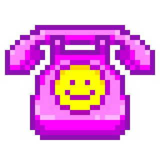 Pink rotary phone