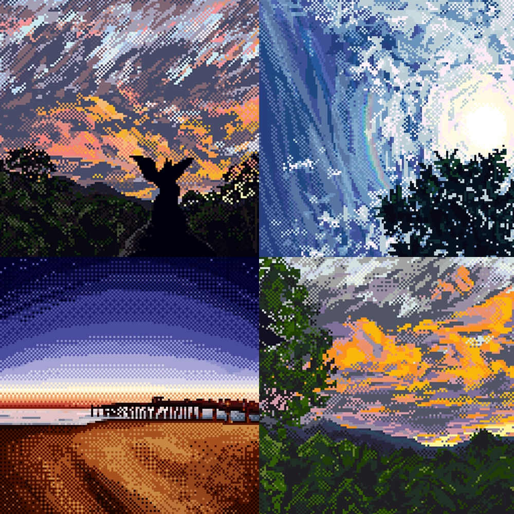 Pixel Sunset Collection