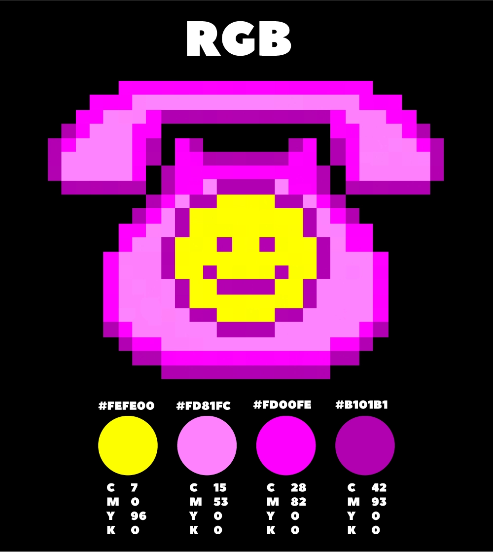 RGB color palette for original phoneholm.art logo, digital brand color swatches
