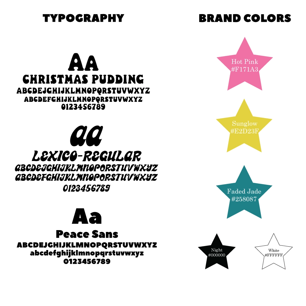 Treasure Listers brand color palette, swatches for eBay store branding
