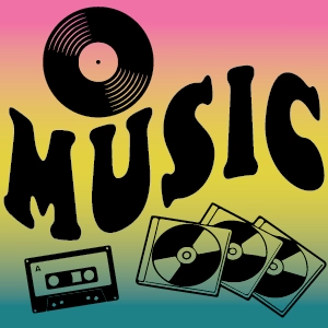 Treasure Listers eBay Music category banner, branded graphic for vinyl and music collectibles