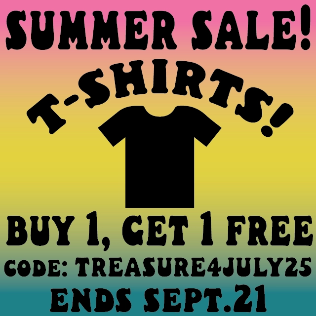 Treasure Listers summer sale banner design, promotional graphic for eBay store discount event