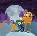 Finn and Jake (Adventure Time) Moon Scene