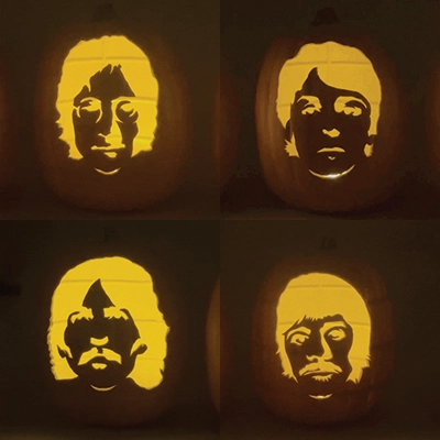 The Beatles Foam Pumpkins