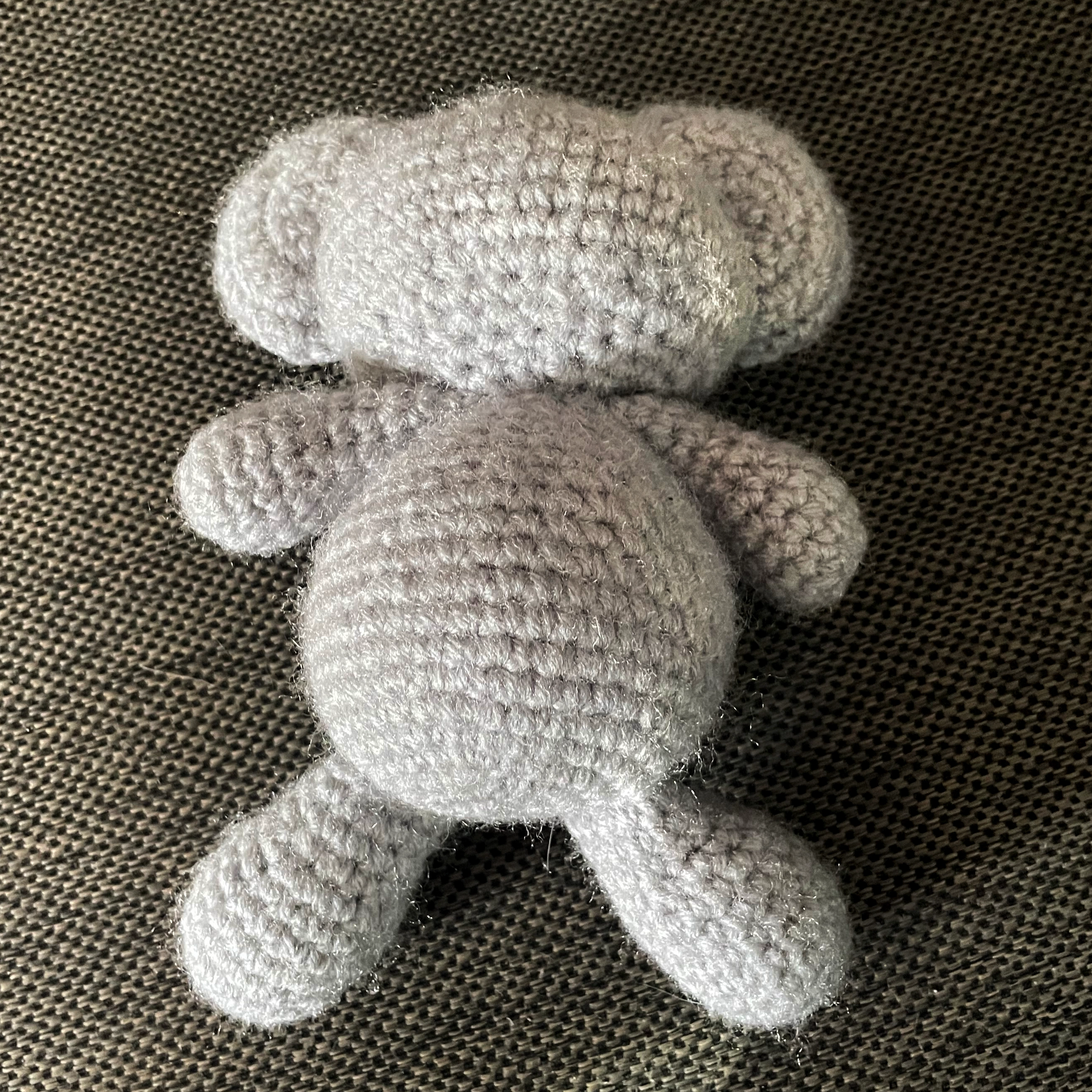 Back view of Koala amigurumi