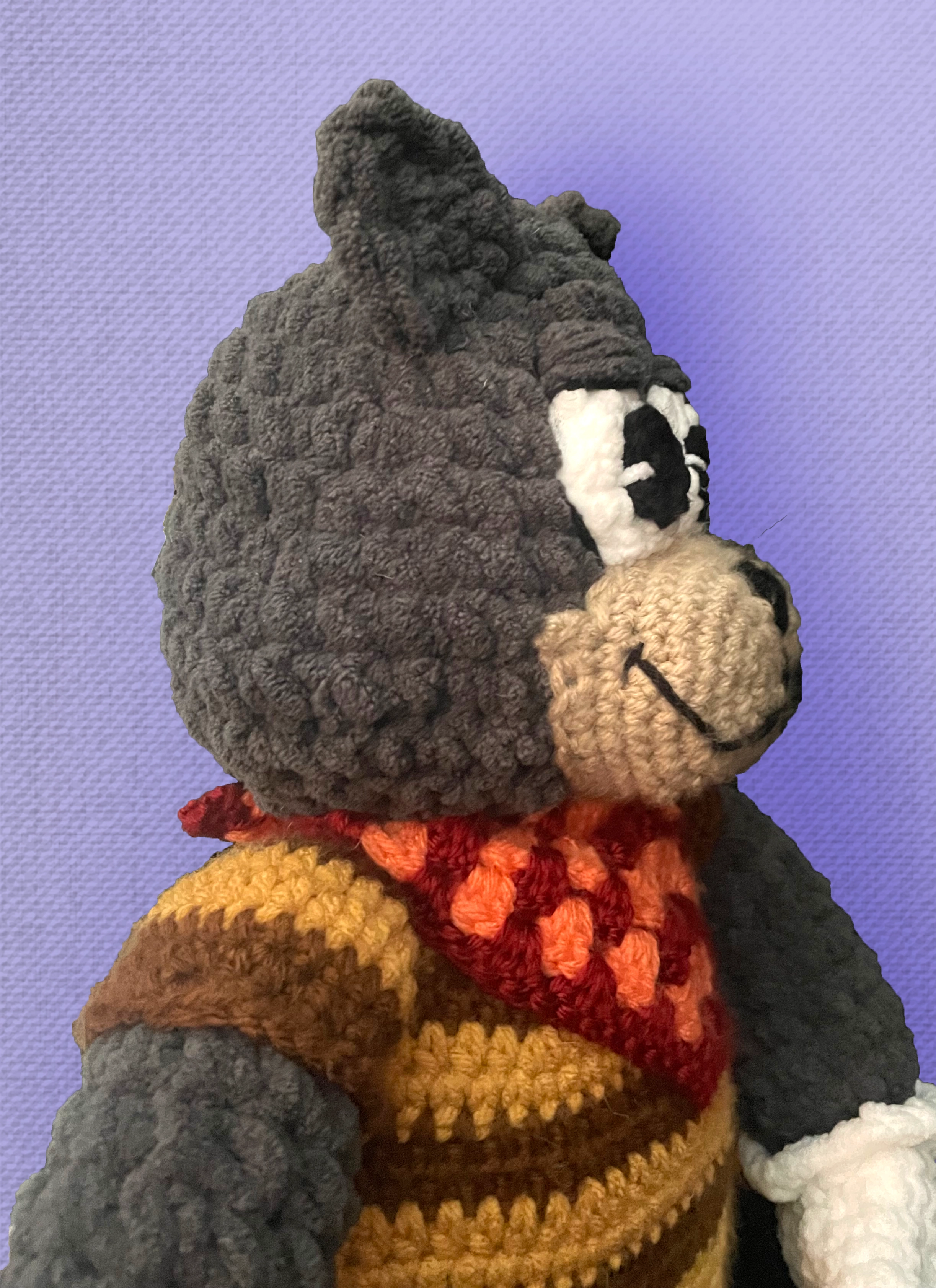 Side view of custom Toontown cat